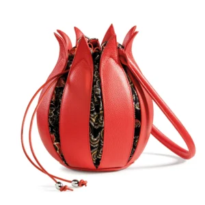 Tulip Orange Structure / “Hot China” Batik