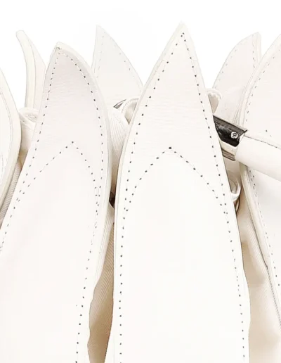 “Wedding Tulip” Classic cream leather – cream canvas